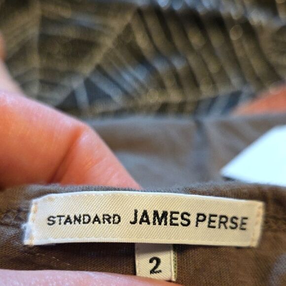 JAMES PERSE Cotton Jersey‎ Long Sleeve Top Womens Size 2 Medium - Picture 4 of 5